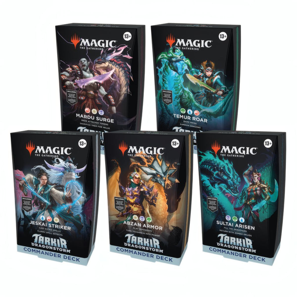 Tarkir: Dragonstorm Commander Deck Set (EN) - Alle 5 Decks